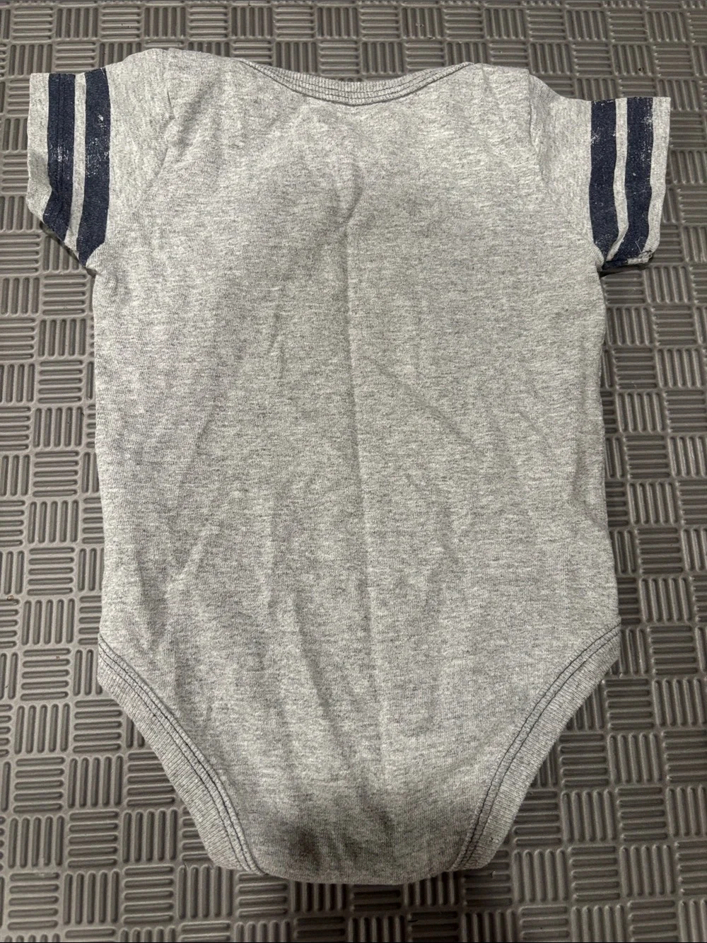 WDW Disney Baby Onesie Mickey Mouse Gray Baby One-Piece